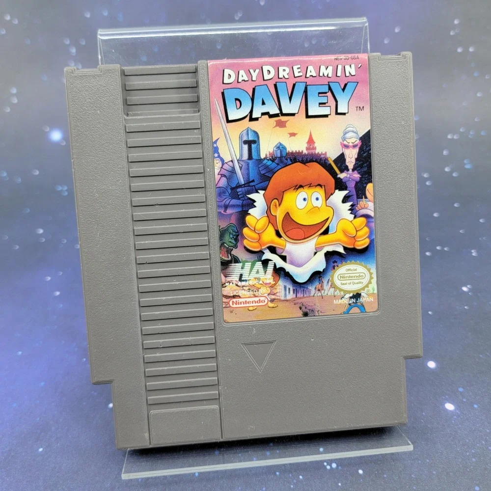 DayDreamin' Davey Nintendo NES HAL America Authentic Video Game Cartridge Tested